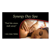 Massage-Therapie-Visitenkarte