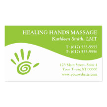 Massage-Therapie-Visitenkarten