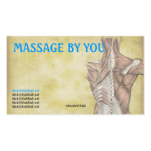 Massagetherapeut-Visitenkarteschablone