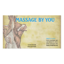 Massagetherapeut-Visitenkarteschablone