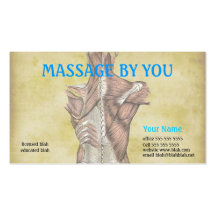 Massagetherapeut-Visitenkarteschablone