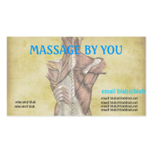Massagetherapeut-Visitenkarteschablone