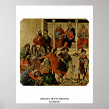 Massaker der Unschuldige durch Duccio Poster