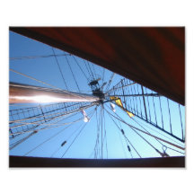 Mast und Seile - Foto-Druck