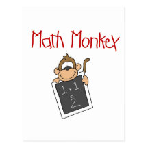 Mathe-Affe-T-Shirts und Geschenke Postkarten