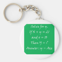 Mathe des Spielers Schlüsselanhänger