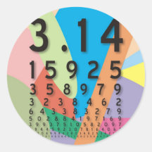 Mathe: die bunte mathematische Konstante von PU Sticker