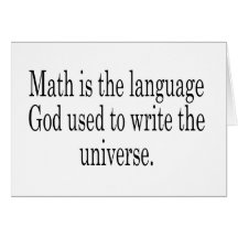 Mathe - die Sprache des Gottes Grußkarte