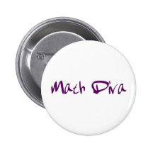 Mathe-Diva Anstecknadel