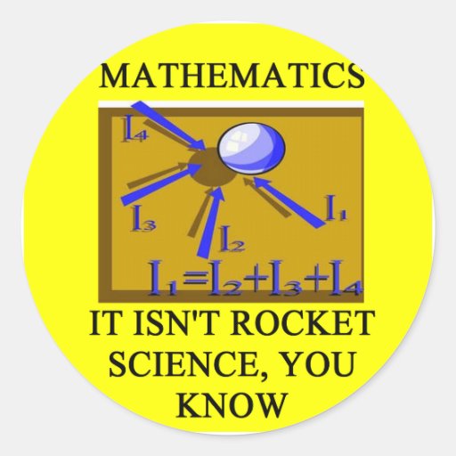 Mathe ist nicht Raketentechnik Sticker