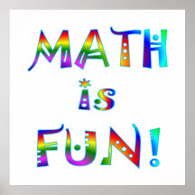 Mathe ist Spaß Plakatdruck