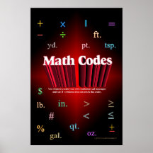 Mathe kodiert Plakat