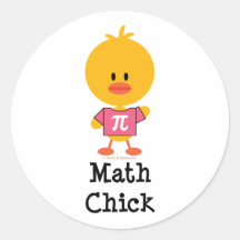 Mathe-Küken-Aufkleber