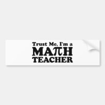 Mathe-Lehrer Auto Aufkleber