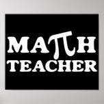 Mathe-Lehrer PU Plakatdruck