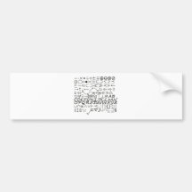 Mathe-Schriftart Autoaufkleber
