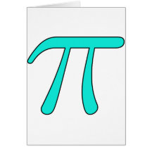 Mathe Symbol blaues Aqua-Rosa-heißes Baby-Licht-PU Karten