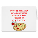 Mathe und Pizza Karte
