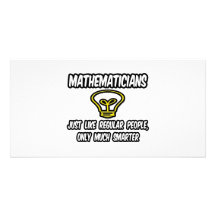 Mathematiker-… regelmäßige Leute, nur intelligente Photokarten