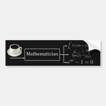 Mathematikermaschine (Schwarzes) Autosticker