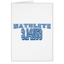 Mathlete PU Grußkarte