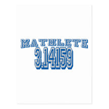 Mathlete PU Postkarte