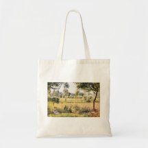 Matin ein Eragny durch Camille Pissarro Tragetasche
