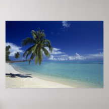 Matira Strand auf der Insel von Bora Bora, Plakate