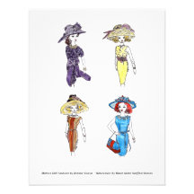 Matisse Puppen-Moden - kardieren Sie 1, 4,25 x 5,5 Personalisierte Einladungskarten