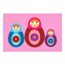 Matryoshka Puppen Büropapier