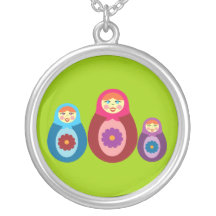 Matryoshka Puppen Personalisierte Halskette