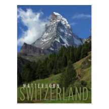 Matterhorn in der Schweiz Postkarte