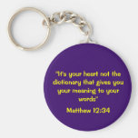 Matthew-12:34 Keychain Schlüsselanhänger