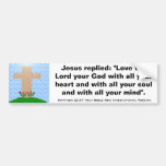 Matthew-22:37 heilige Bibel-neue internationale Ve Auto Sticker