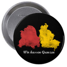Mauerfall - Wir hassen Grenzen Button