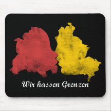 Mauerfall - Wir hassen Grenzen Mauspads