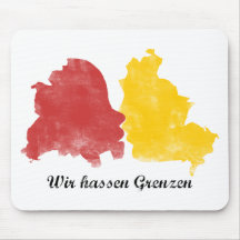 Mauerfall - Wir hassen Grenzen Mousepad