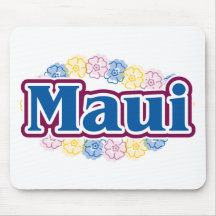 Maui-Blumen Mousepads