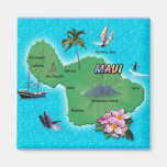 Maui-Karte Kühlschrankmagnete