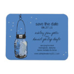 Maurer-Glas u. Leuchtkäfer Save the Date Flexibler Magnet