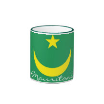 Mauretanien-Flaggenandenkenbecher Kaffeehaferl