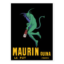 Maurin Quina - Cappiello 1906 - Wermut Apertif Postkarte