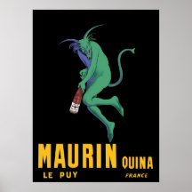 Maurin Quina Wermut-französisches Werbungs-Plakat