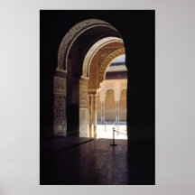 Maurischer Bogen, das Alhambra, Poster