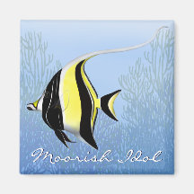 Maurischer Idol-Korallenriff-Fisch-Magnet Kühlschrankmagnet