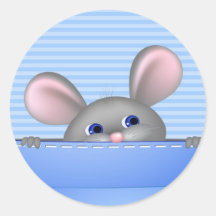 Maus in der Tasche Aufkleber