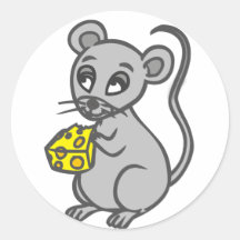 Maus Käse Runder Sticker
