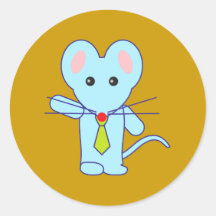 Maus mouse runde aufkleber
