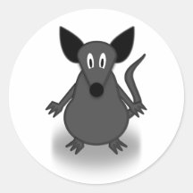 Maus mouse runder aufkleber