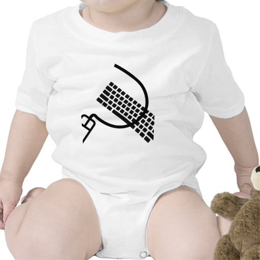 Mäuse- und Tastatur-Aussenseiterkleid und -zusätze Strampler